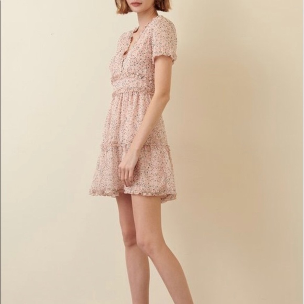 🌸Cottagecore Spring Garden Ruffle Dress In Rose🌸 - Picture 6 of 6